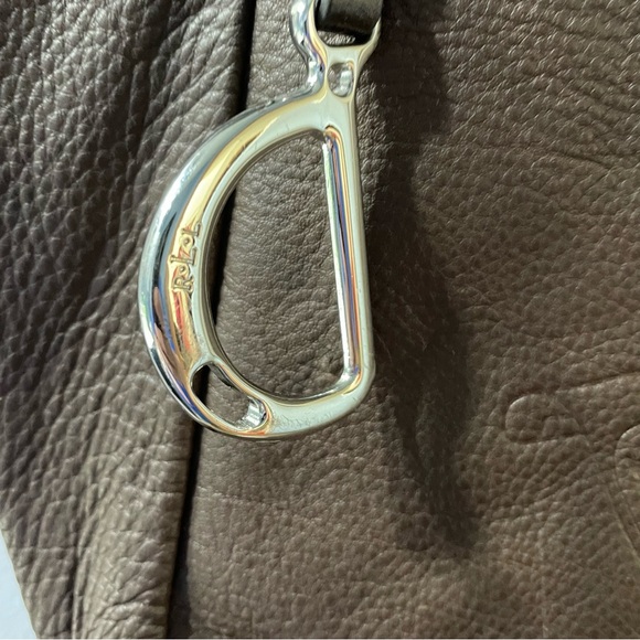 Lauren Ralph Lauren Dark Brown Leather Tote - Picture 3 of 8